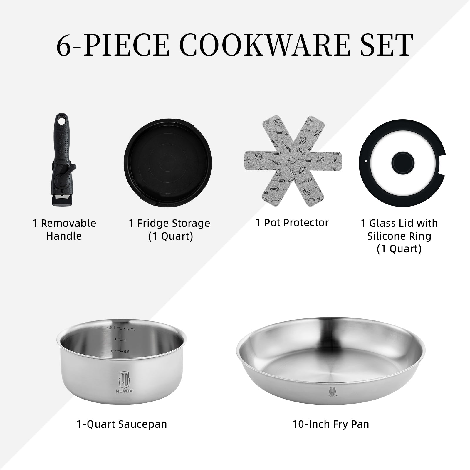 Clip Series Pots & Pans Set