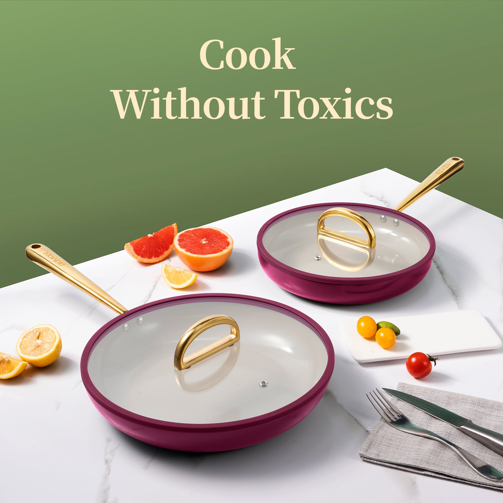 Roydx Palette Series Nonstick Fry Pan Set