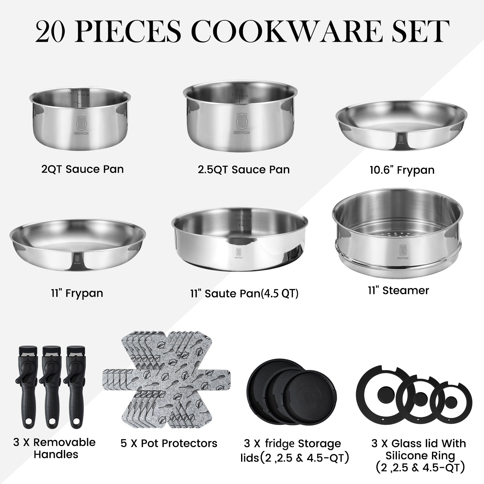 Clip Series Pots & Pans Set